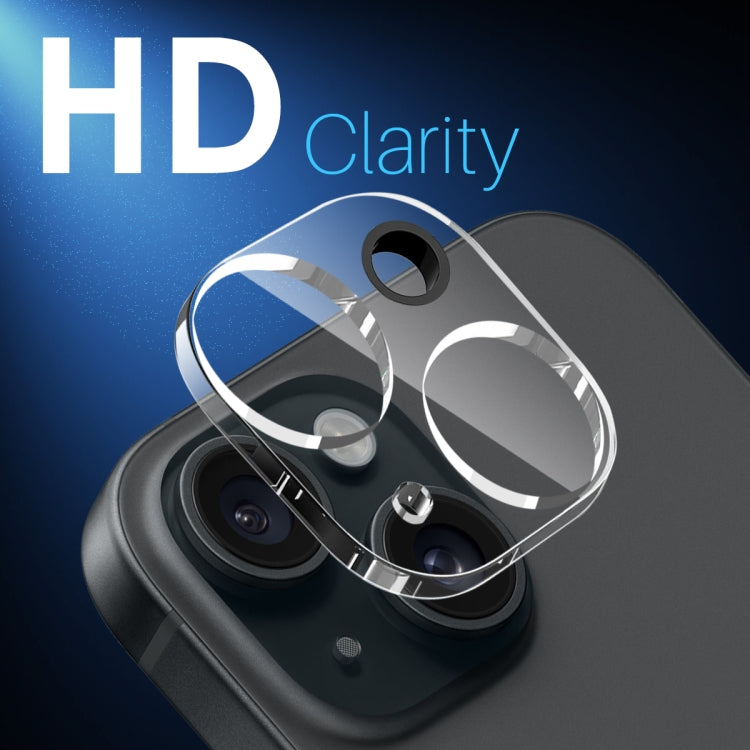 For iPhone 15 / 15 Plus NORTHJO Camera Lens Protector 3D HD Tempered Glass Film(Clear)