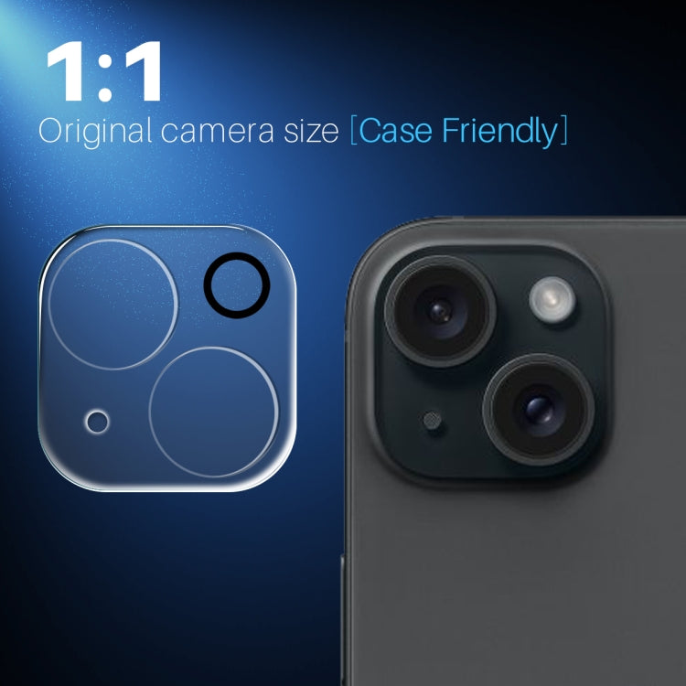 For iPhone 15 / 15 Plus NORTHJO Camera Lens Protector 3D HD Tempered Glass Film(Clear)