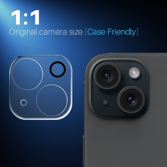 For iPhone 15 / 15 Plus NORTHJO Camera Lens Protector 3D HD Tempered Glass Film(Clear)