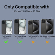 For iPhone 15 / 15 Plus NORTHJO Camera Lens Protector 3D HD Tempered Glass Film(Clear)
