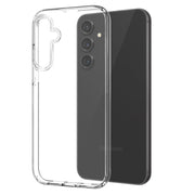 For Samsung Galaxy S24 FE 5G NORTHJO 3 in 1 TPU Phone Case with Screen Protector and Lens Film(Transparent)