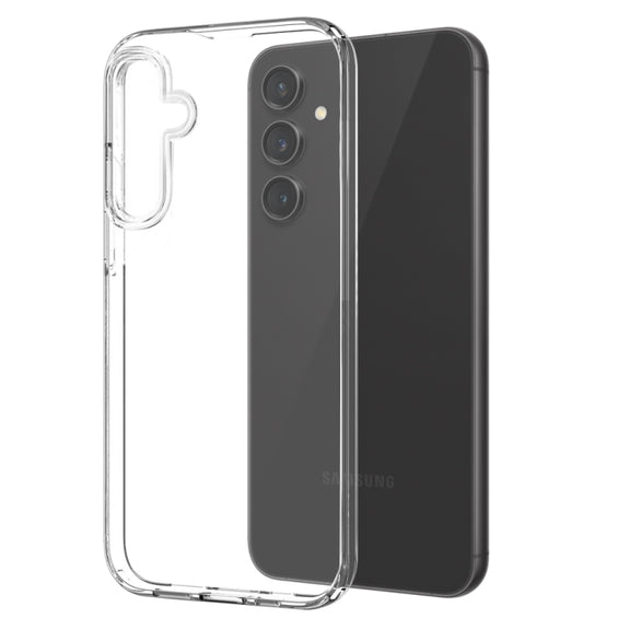 For Samsung Galaxy S24 FE 5G NORTHJO 3 in 1 TPU Phone Case with Screen Protector and Lens Film(Transparent)