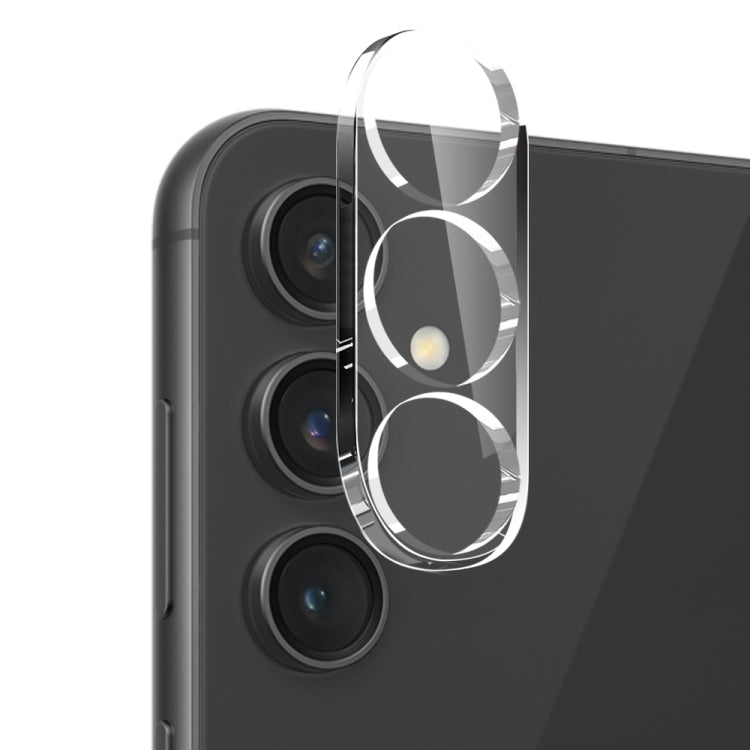 For Samsung Galaxy S24 FE 5G NORTHJO 3 in 1 TPU Phone Case with Screen Protector and Lens Film(Transparent)