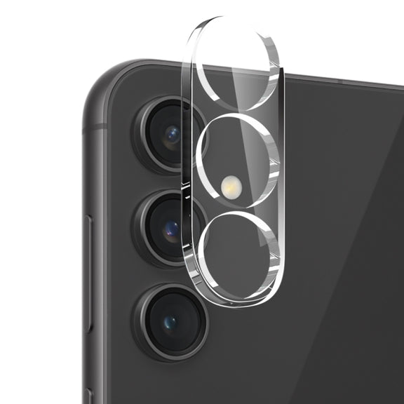 For Samsung Galaxy S24 FE 5G NORTHJO 3 in 1 TPU Phone Case with Screen Protector and Lens Film(Transparent)