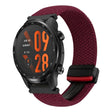 For Ticwatch Pro 3 Ultra 22mm Magnetic Buckle Braided Watch Band(Black Sand Red) - Watch Bands by PMC TechLife | Online Shopping South Africa | PMC TechLife | Buy Now Pay Later Mobicred