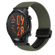 For Ticwatch Pro 3 Ultra 22mm Magnetic Buckle Braided Watch Band(Olive Green) - Watch Bands by PMC TechLife | Online Shopping South Africa | PMC TechLife | Buy Now Pay Later Mobicred
