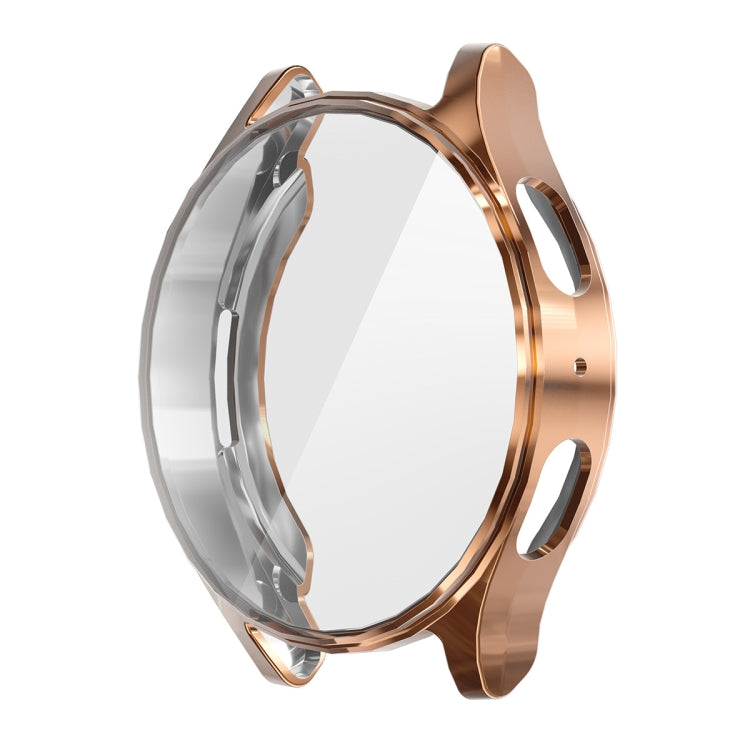 For Samsung Galaxy Watch7 40mm ENKAY Hat-Prince Full Coverage Electroplated Soft TPU Case with Screen Protection(Rose Gold)