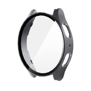 For Samsung Galaxy Watch7 44mm ENKAY Hat-Prince Full Coverage PC + Tempered Glass Film Integrated Watch Case(Gun Metal)