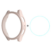 For Samsung Galaxy Watch7 44mm ENKAY Hat-Prince Electroplated Hard PC Case + 0.2mm 9H Glass Screen Protector(Pink)