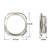 For Samsung Galaxy Watch Ultra 47mm ENKAY Hat-Prince Electroplated Hard PC Case + 0.2mm 9H Glass Screen Protector(Starlight Silver)