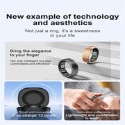 R03 SIZE 7 Smart Ring, Support Heart Rate / Blood Oxygen / Sleep / Multiple Sports Modes(Black)