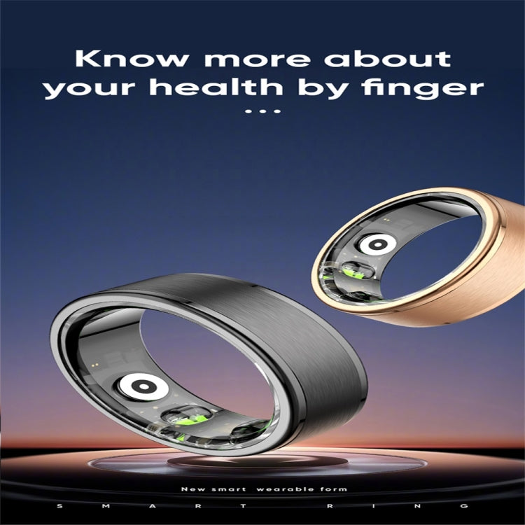 R03 SIZE 9 Smart Ring, Support Heart Rate / Blood Oxygen / Sleep / Multiple Sports Modes(Black)