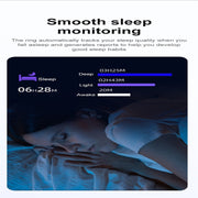 R03 SIZE 9 Smart Ring, Support Heart Rate / Blood Oxygen / Sleep / Multiple Sports Modes(Black)