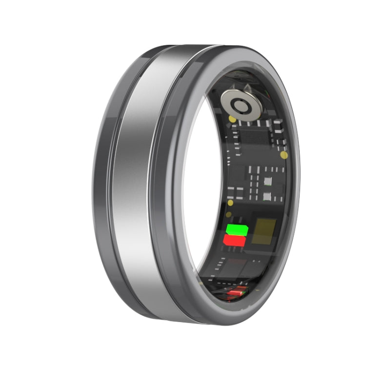 R18 SIZE 8 Smart Ring, Support Heart Rate / Blood Oxygen / Sleep / Multiple Sports Modes(Black)