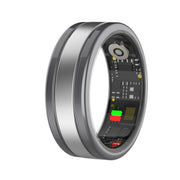 R18 SIZE 9 Smart Ring, Support Heart Rate / Blood Oxygen / Sleep/ Multiple Sports Modes(Black)