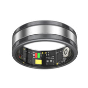 R18 SIZE 9 Smart Ring, Support Heart Rate / Blood Oxygen / Sleep/ Multiple Sports Modes(Black)