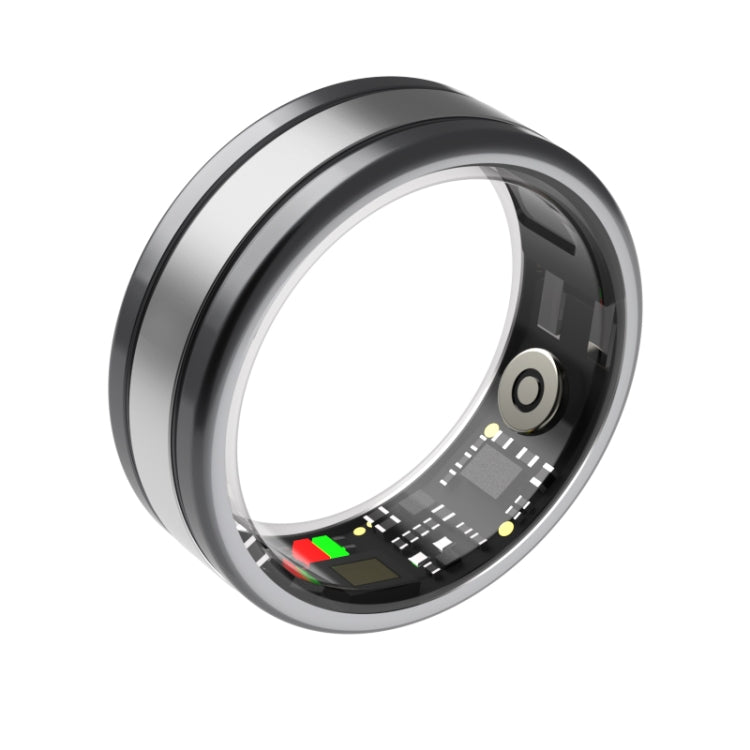 R18 SIZE 9 Smart Ring, Support Heart Rate / Blood Oxygen / Sleep/ Multiple Sports Modes(Black)