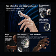 R18 SIZE 11 Smart Ring, Support Heart Rate / Blood Oxygen / Sleep / Multiple Sports Modes(Black)