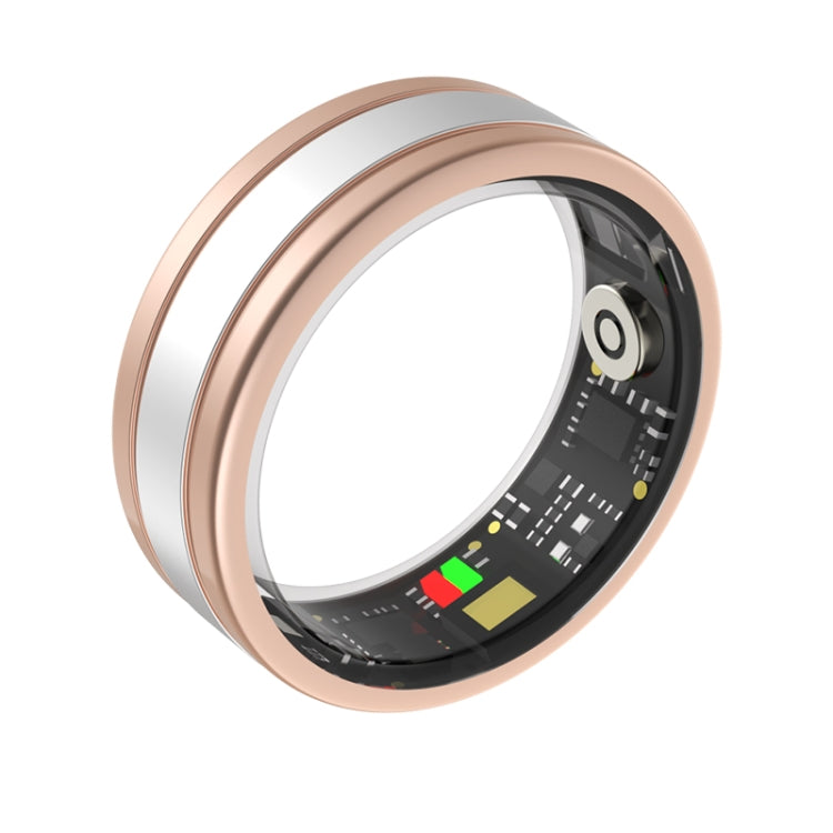 R18 SIZE 12 Smart Ring, Support Heart Rate / Blood Oxygen / Sleep / Multiple Sports Modes(Gold)