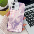 For iPhone 16 Plus Plating Glitter Texture TPU Phone Case with Lens Film(Purple Tinfoil Texture) - iPhone 16 Plus Cases by PMC TechLife | Online Shopping South Africa | PMC TechLife | Buy Now Pay Later Mobicred
