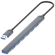 ADS-303A Data Transmission USB 3.0 / 2.0 Hub Expansion Dock Station 7-Port USB Adapter