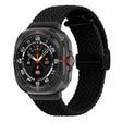 For Samsung Galaxy Watch Ultra 47mm Fold Magnetic Buckle Braided Watch Band(Black) - Watch Bands by PMC TechLife | Online Shopping South Africa | PMC TechLife | Buy Now Pay Later Mobicred