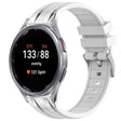 For Samsung Galaxy Watch 7 40 / 44mm 20mm Quick Release Silver Buckle Royal Silicone Watch Band(White) - free shipping - PMC TechLife - Order now!