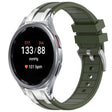 For Samsung Galaxy Watch 7 40 / 44mm 20mm Quick Release Silver Buckle Royal Silicone Watch Band(Olive Green) - free shipping - PMC TechLife - Order now!