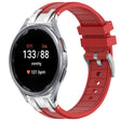 For Samsung Galaxy Watch 7 40 / 44mm 20mm Quick Release Silver Buckle Royal Silicone Watch Band(Red) - free shipping - PMC TechLife - Order now!