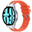 For Samsung Galaxy Watch 6 40 / 44mm 20mm Quick Release Silver Buckle Royal Silicone Watch Band(Orange) - free shipping - PMC TechLife - Order now!