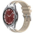 For Samsung Galaxy Watch 6 Classic 20mm Quick Release Silver Buckle Royal Silicone Watch Band(Starlight) - free shipping - PMC TechLife - Order now!