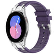 For Samsung Galaxy Watch 5 40 / 44mm 20mm Quick Release Silver Buckle Royal Silicone Watch Band(Purple) - free shipping - PMC TechLife - Order now!