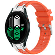 For Samsung Galaxy Watch 4 40 / 44mm 20mm Quick Release Silver Buckle Royal Silicone Watch Band(Orange) - free shipping - PMC TechLife - Order now!