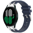 For Samsung Galaxy Watch 4 40 / 44mm 20mm Quick Release Silver Buckle Royal Silicone Watch Band(Navy Blue) - free shipping - PMC TechLife - Order now!
