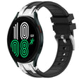 For Samsung Galaxy Watch 4 40 / 44mm 20mm Quick Release Silver Buckle Royal Silicone Watch Band(Black) - free shipping - PMC TechLife - Order now!