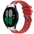 For Samsung Galaxy Watch 4 40 / 44mm 20mm Quick Release Silver Buckle Royal Silicone Watch Band(Red) - free shipping - PMC TechLife - Order now!