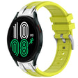 For Samsung Galaxy Watch 4 40 / 44mm 20mm Quick Release Silver Buckle Royal Silicone Watch Band(Vital Yellow) - free shipping - PMC TechLife - Order now!