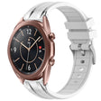 For Samsung Galaxy Watch3 41mm 20mm Quick Release Silver Buckle Royal Silicone Watch Band(White) - free shipping - PMC TechLife - Order now!