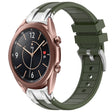 For Samsung Galaxy Watch3 41mm 20mm Quick Release Silver Buckle Royal Silicone Watch Band(Olive Green) - free shipping - PMC TechLife - Order now!