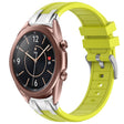 For Samsung Galaxy Watch3 41mm 20mm Quick Release Silver Buckle Royal Silicone Watch Band(Vital Yellow) - free shipping - PMC TechLife - Order now!