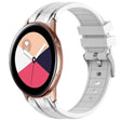 For Samsung Galaxy Watch Active 20mm Quick Release Silver Buckle Royal Silicone Watch Band(White) - free shipping - PMC TechLife - Order now!