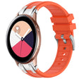 For Samsung Galaxy Watch Active 20mm Quick Release Silver Buckle Royal Silicone Watch Band(Orange) - free shipping - PMC TechLife - Order now!