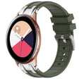 For Samsung Galaxy Watch Active 20mm Quick Release Silver Buckle Royal Silicone Watch Band(Olive Green) - free shipping - PMC TechLife - Order now!