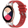 For Samsung Galaxy Watch Active 20mm Quick Release Silver Buckle Royal Silicone Watch Band(Red) - free shipping - PMC TechLife - Order now!