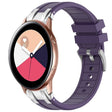 For Samsung Galaxy Watch Active 20mm Quick Release Silver Buckle Royal Silicone Watch Band(Purple) - free shipping - PMC TechLife - Order now!