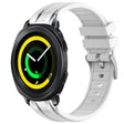 For Samsung Gear Sport 20mm Quick Release Silver Buckle Royal Silicone Watch Band(White) - free shipping - PMC TechLife - Order now!