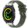 For Samsung Gear Sport 20mm Quick Release Silver Buckle Royal Silicone Watch Band(Olive Green) - free shipping - PMC TechLife - Order now!