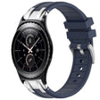 For Samsung Gear S2 Classic 20mm Quick Release Silver Buckle Royal Silicone Watch Band(Navy Blue) - free shipping - PMC TechLife - Order now!