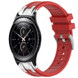 For Samsung Gear S2 Classic 20mm Quick Release Silver Buckle Royal Silicone Watch Band(Red) - free shipping - PMC TechLife - Order now!