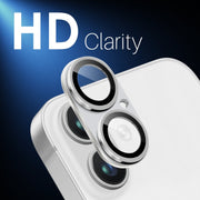 For iPhone 16 / 16 Plus NORTHJO Matte Camera Lens Protector Tempered Glass Rear Lens Film(Silver)